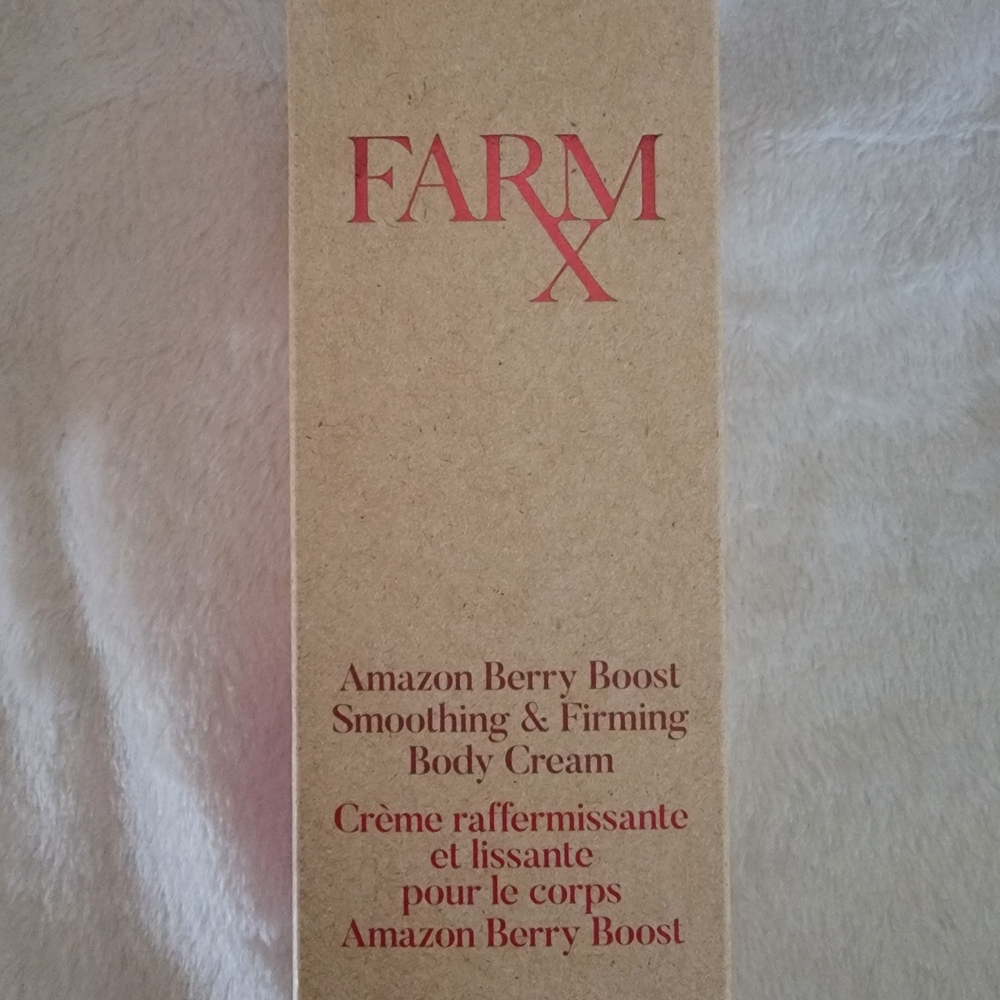 Avon Farm RX Amazon Berry Boost Body Cream - Pink Red Accents